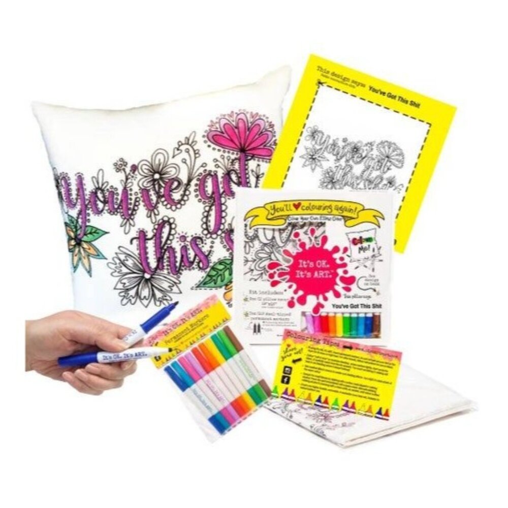 Color Your Own Pillowcase Set With Markers